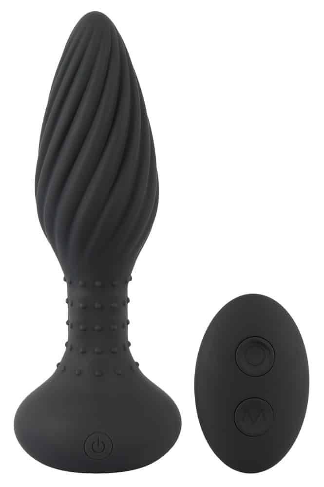 ANOS Vibro-Analplug „Remote Controlled Butt Plug“ rotiert und vibriert in 10 Modi