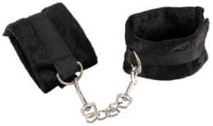 Accessoire Bizarre Handfesseln aus Plüsch