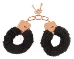 Accessoire Bizarre Handschellen mit abnehmbaren Plüschbezügen