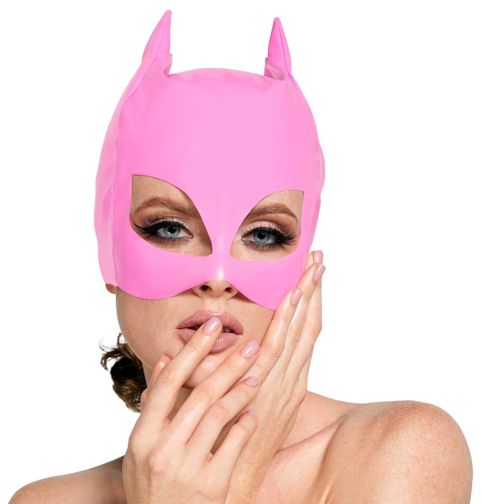 BLACK LEVEL Lack-Kopfmaske im Cat-Look