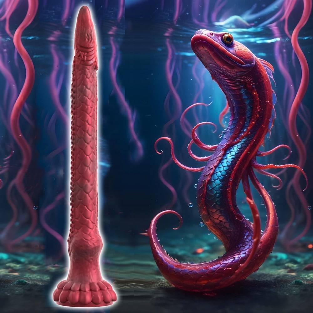 Beasty Cocks Dildo „The Enormous Eel“ mit Saugfuß