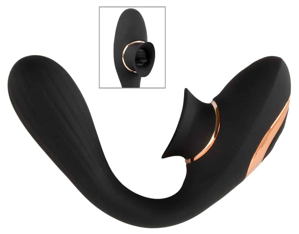 Best Mate Premium Biegsamer Klit-Vibrator mit beweglicher Zunge