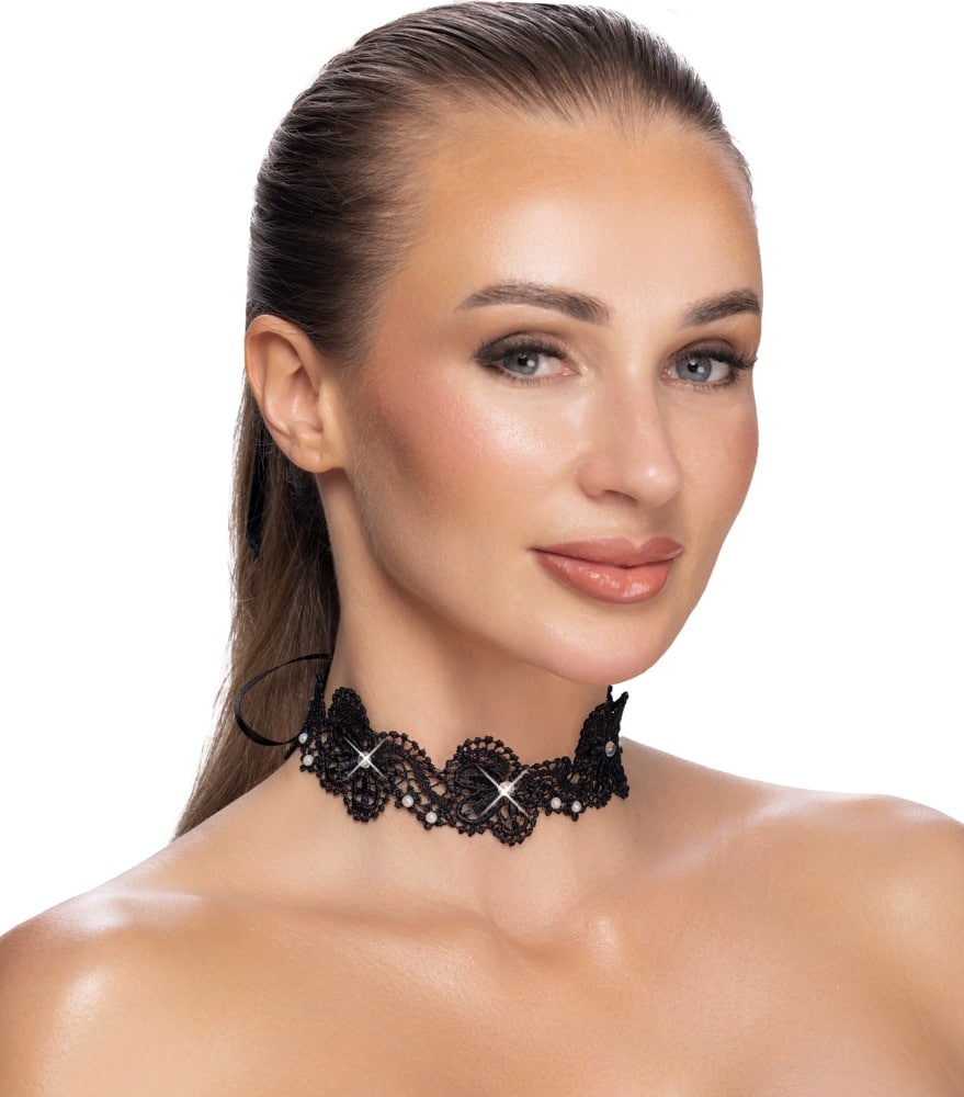 Cottelli ACCESSOIRES Halsband aus Stickerei in Spitzenoptik
