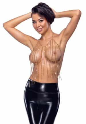 Cottelli ACCESSOIRES Ketten-Top mit Strass