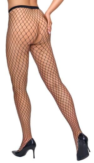 Cottelli LEGWEAR Netz-Strumpfhose ouvert