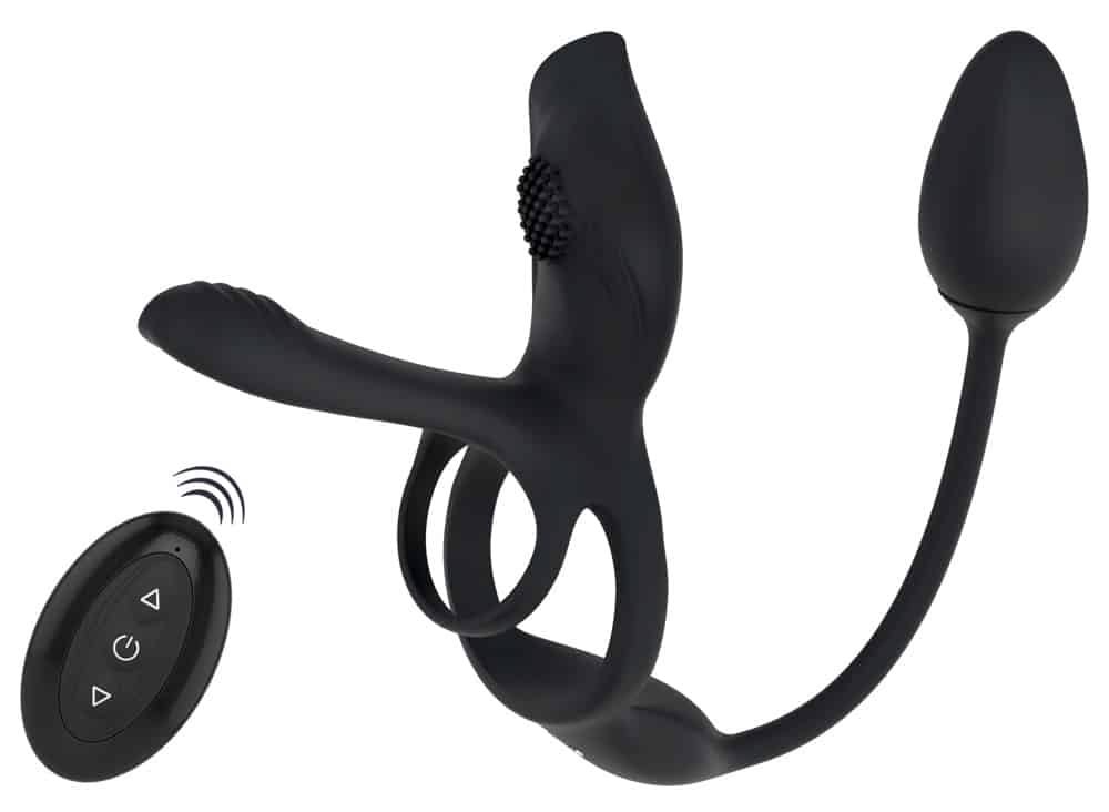 Couples Choice Paarvibrator „Multi Function“ mit Penis- & Hodenring