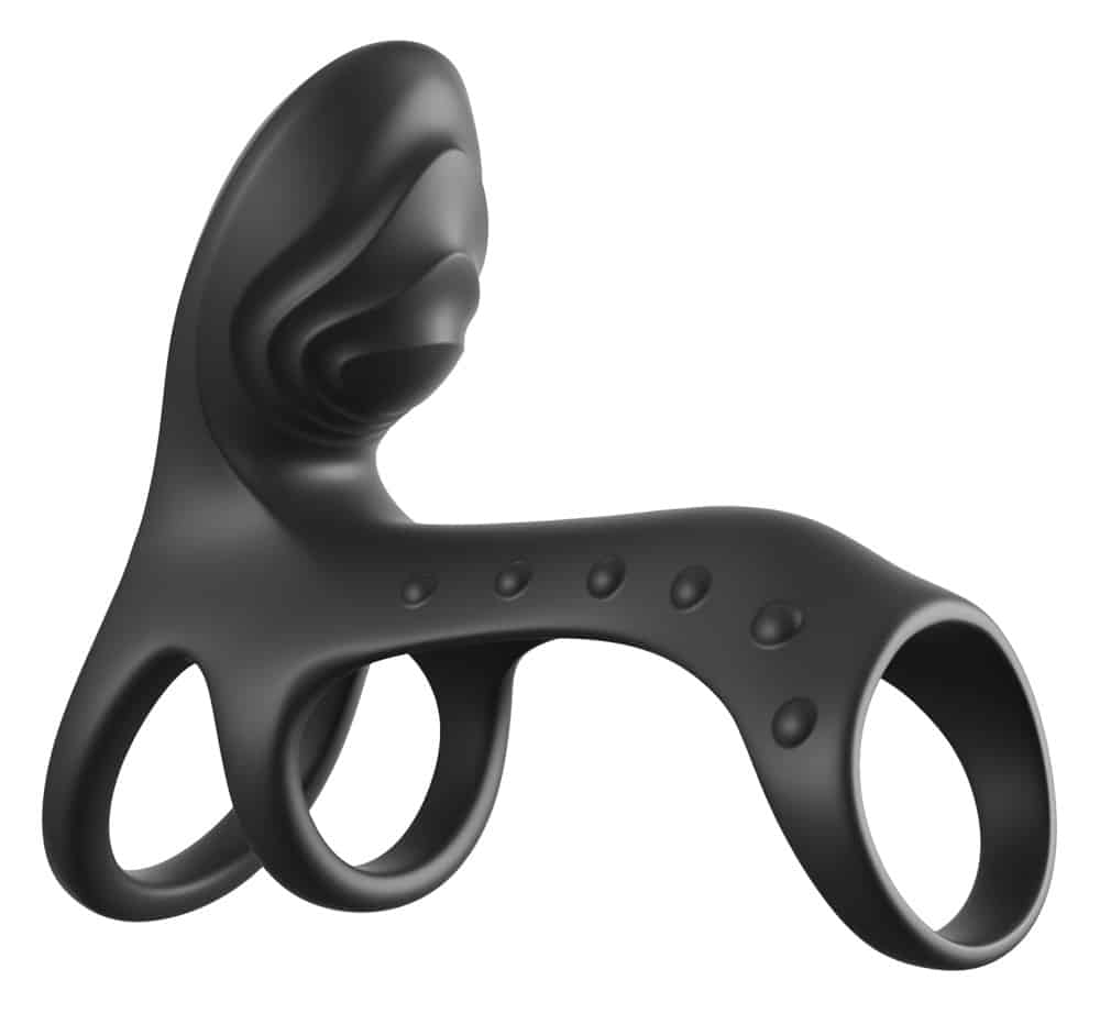 Fantasy C-Ringz Penismanschette „Ultimate Couples Cage Pro“ mit Doppel-Vibration