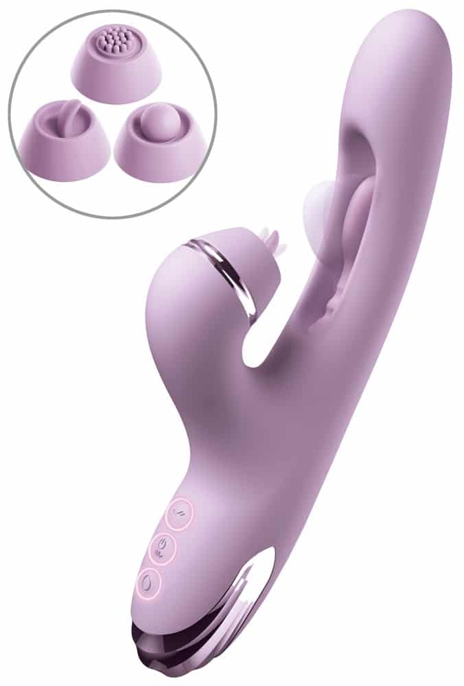 Fantasy For Her Rabbitvibrator „G-Touch Pulse Pro“ inklusive 3 Klitoris-Aufsätze