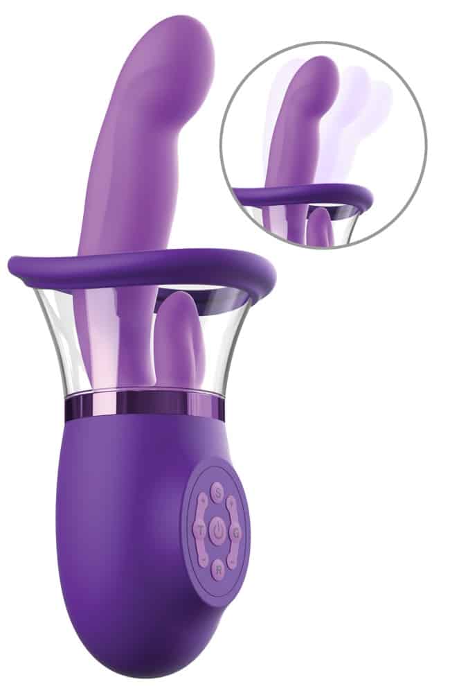 Fantasy For Her Vibrator „Ultimate Pleasure Pro Plus“ mit Saugschale und Vibro-Zunge