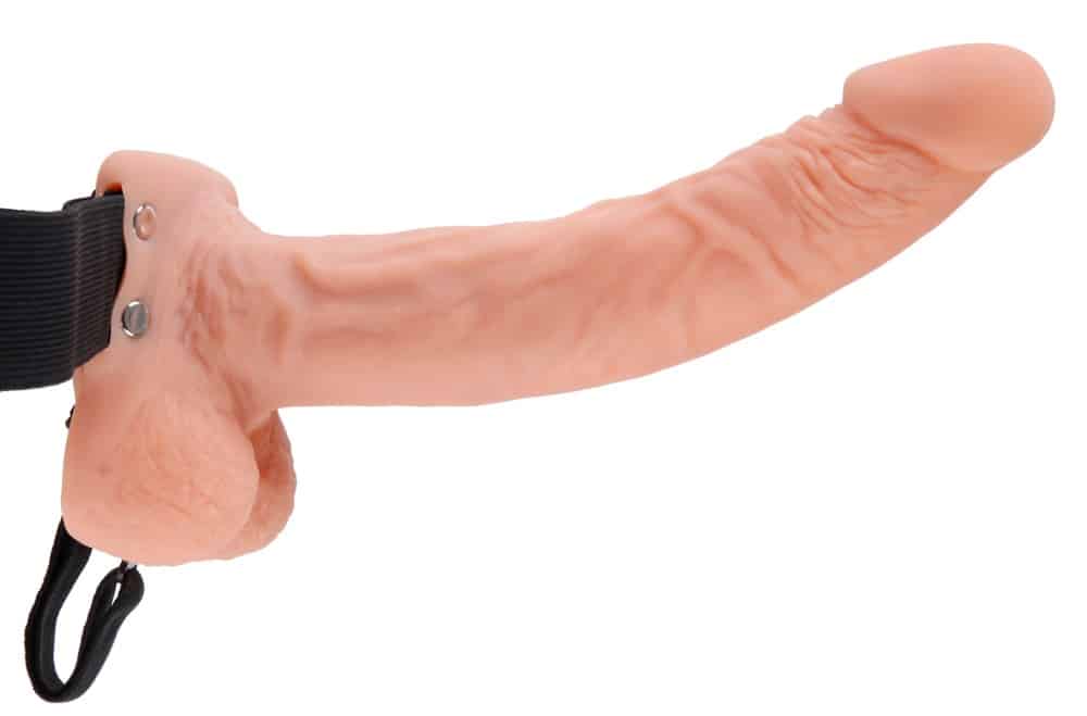 Fetish Fantasy Series Strap-on „9“ Hollow Strap-on with Balls“