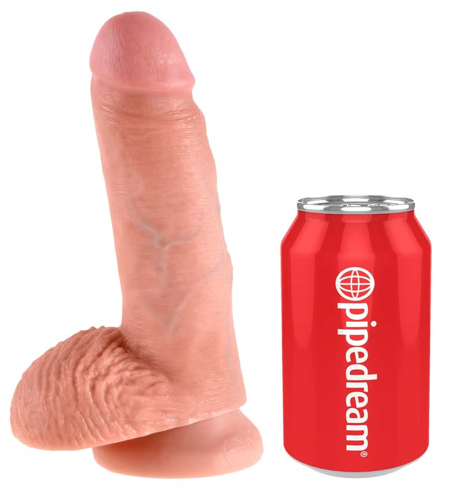 King Cock Dildo "7" Cock with Balls"