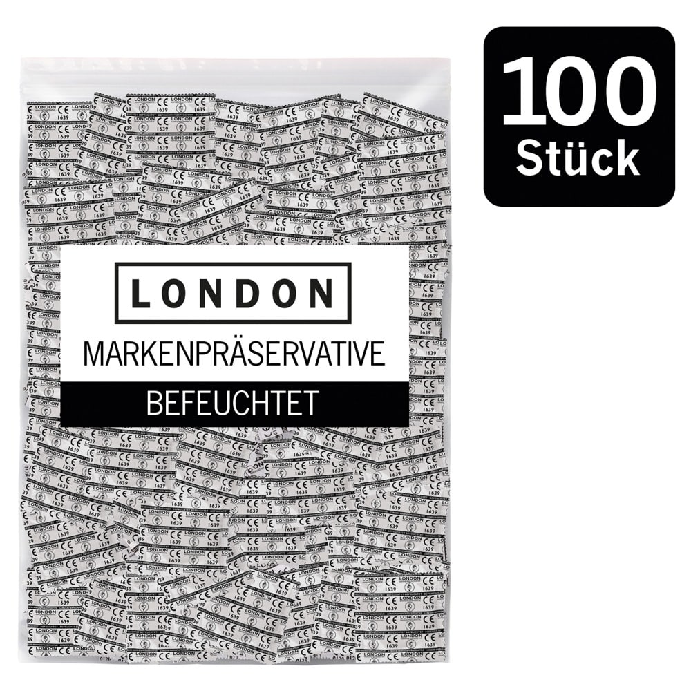 London Kondome „LONDON Q600 feucht“ mit Beschichtung auf Silikonbasis
