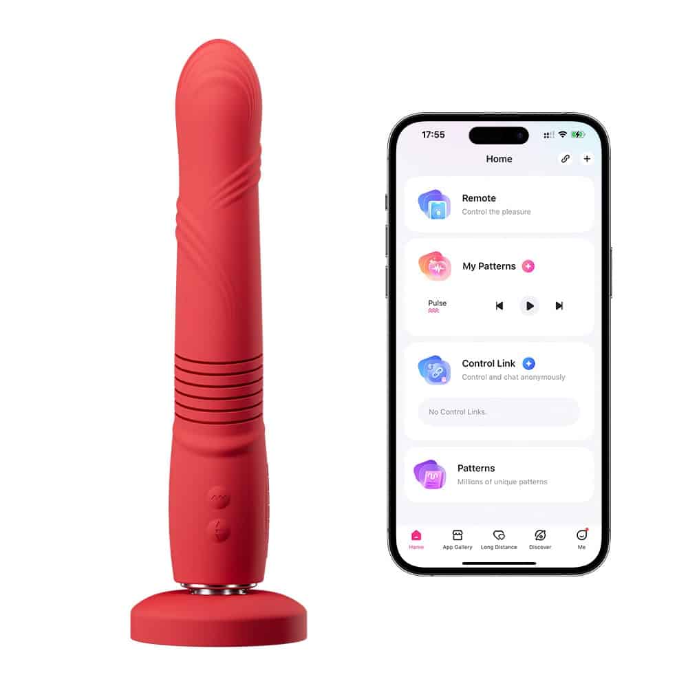 Lovense Stoßvibrator „Gravity“ mit abnehmbarem Saugfuß
