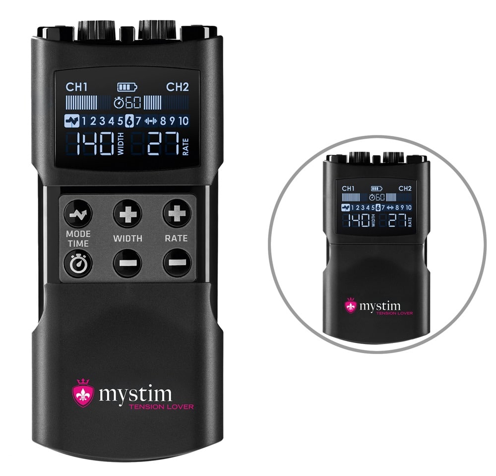 Mystim Reizstromgerät „Tension Lover 2“ inklusive 4 selbstklebende Elektroden