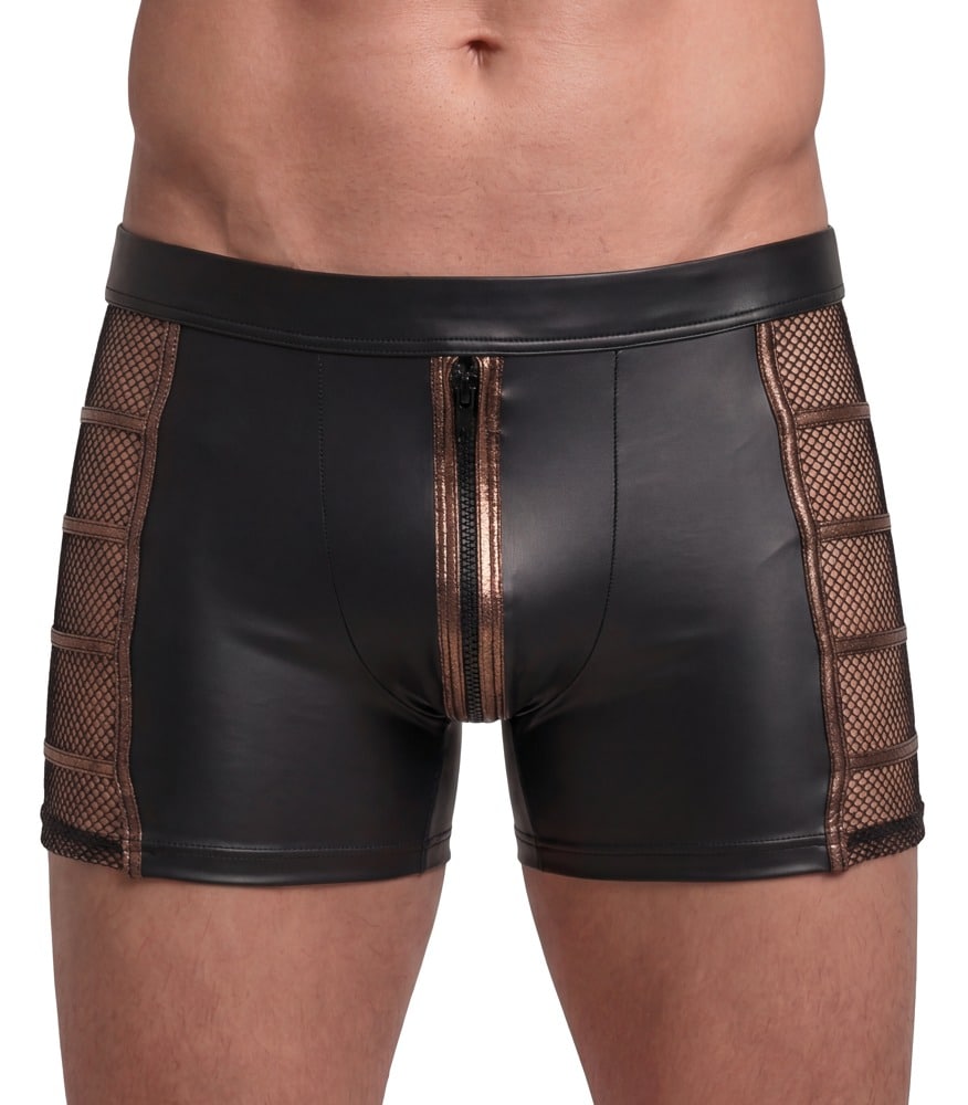 NEK Pants im Wetlook mit Netz-Einsätzen