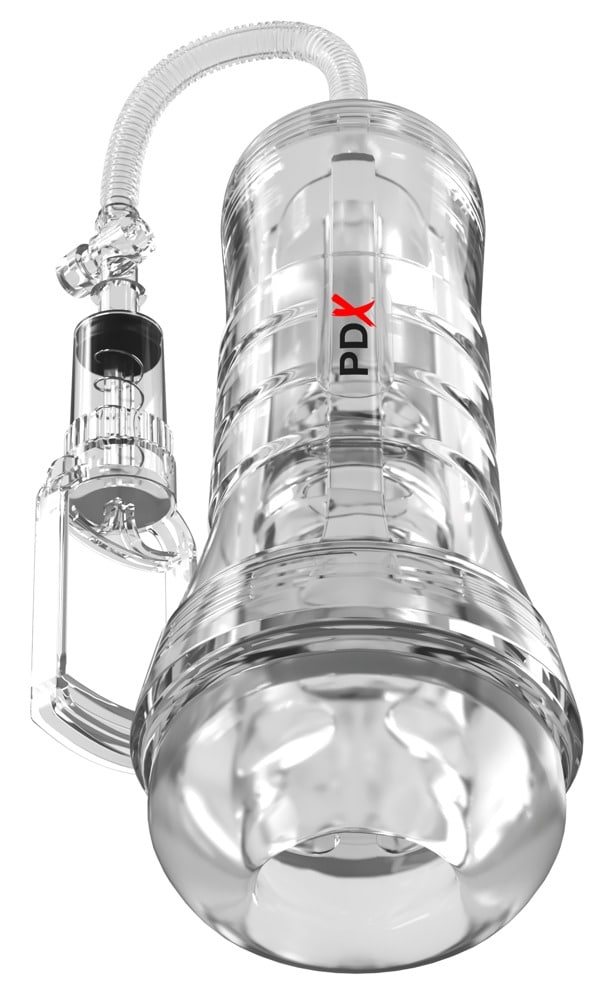 PDX Elite Masturbator „ViewTube Vac XXL“ mit Saugkraft-Pumpe