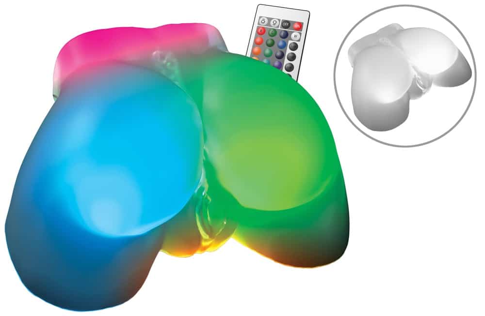 PDX Elite Torso-Masturbator „Go-Go Booty LED“ mit Light-Show in 16+ Modi