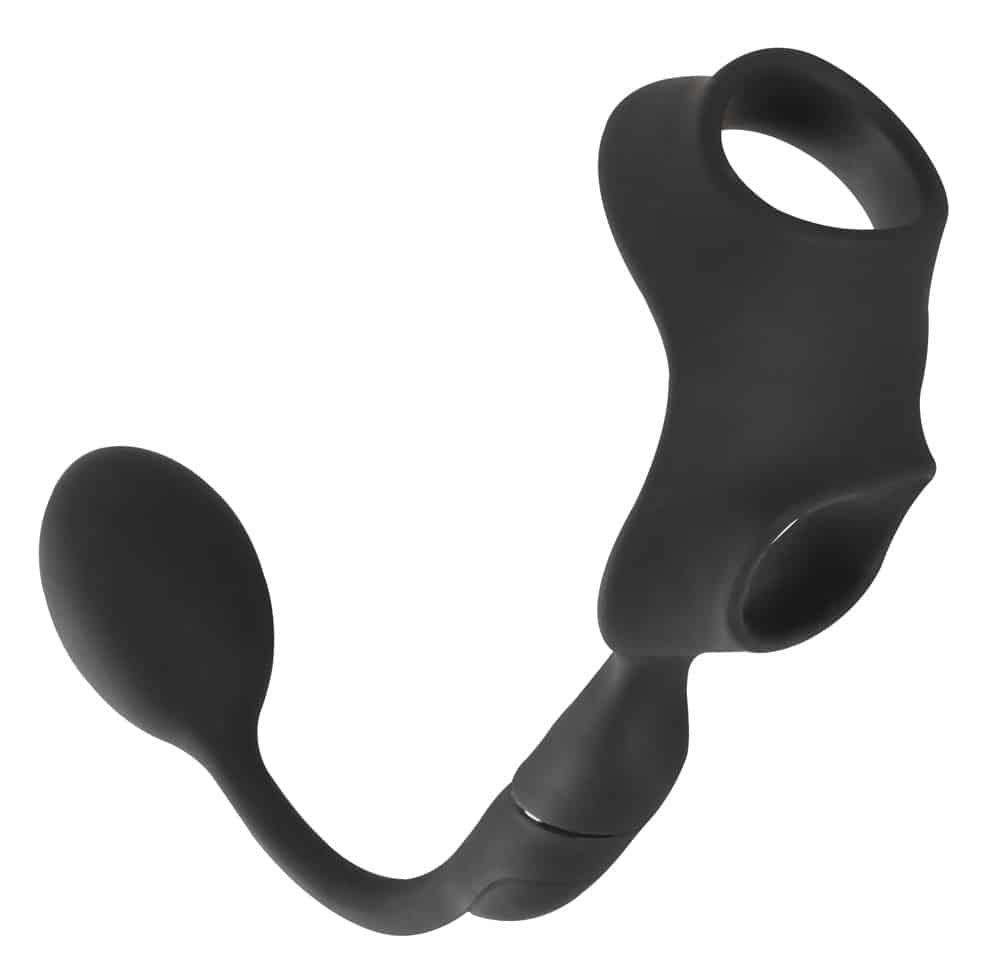 Rebel Penis-/Hodenring „Cock Ring with RC Butt Plug“ mit Vibro-Analplug
