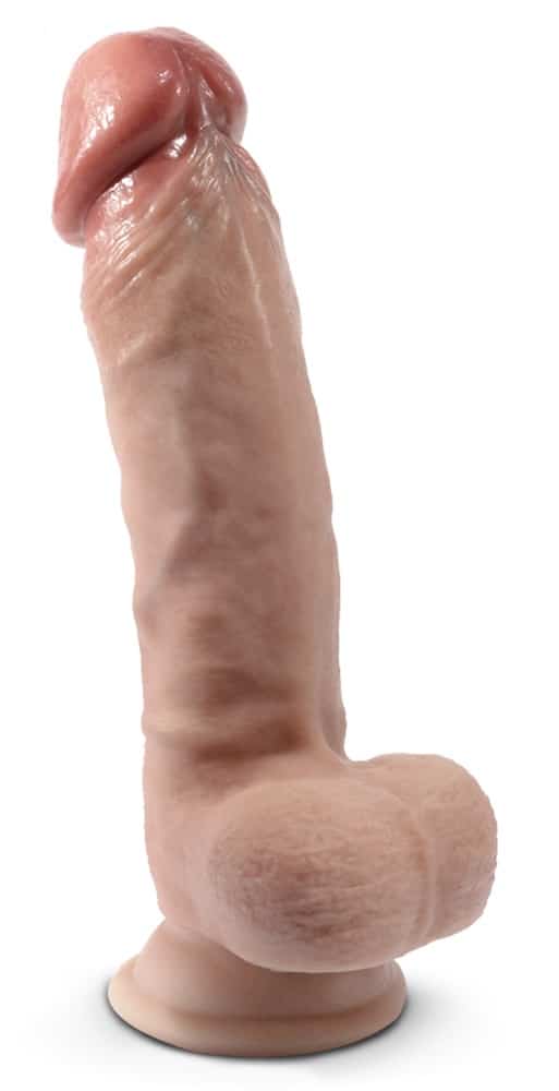 SILEXD Naturdildo „Model 1 Premium Real Skin“ mit Saugfuß