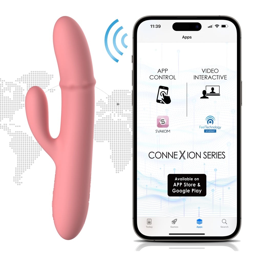 SVAKOM Rabbitvibrator „Mora Neo“ mit beweglichem Massagering