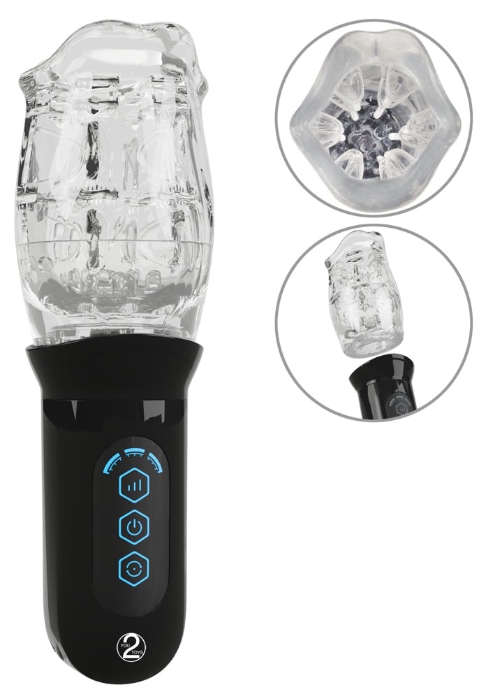 Stroker Masturbator mit rotierendem Super Soft Sleeve-Cup