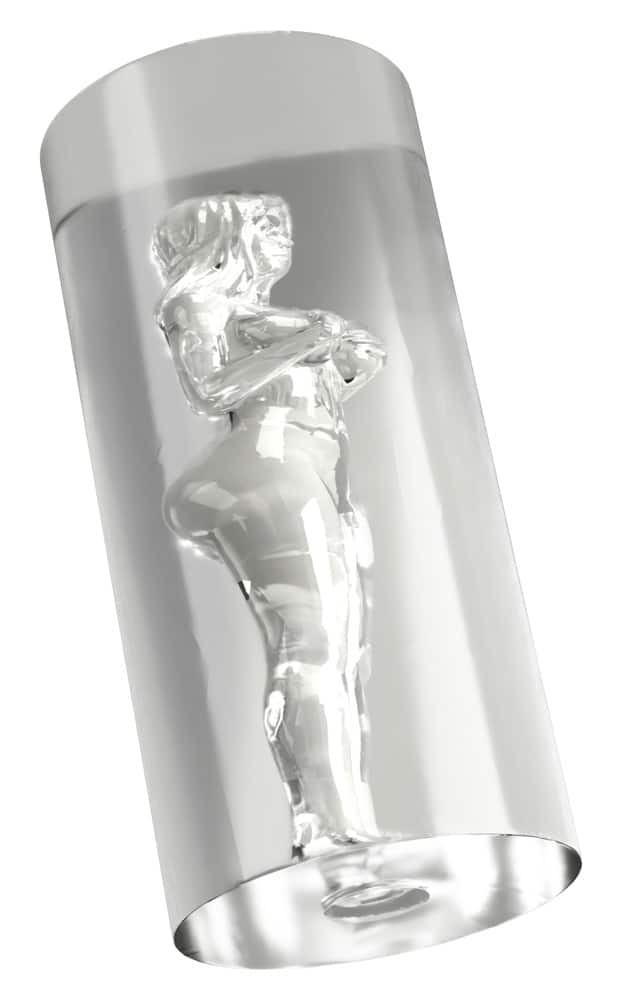 Stroker Masturbator „Female Shaped Tunnel“ innen mit 3D-Silhouetten-Struktur