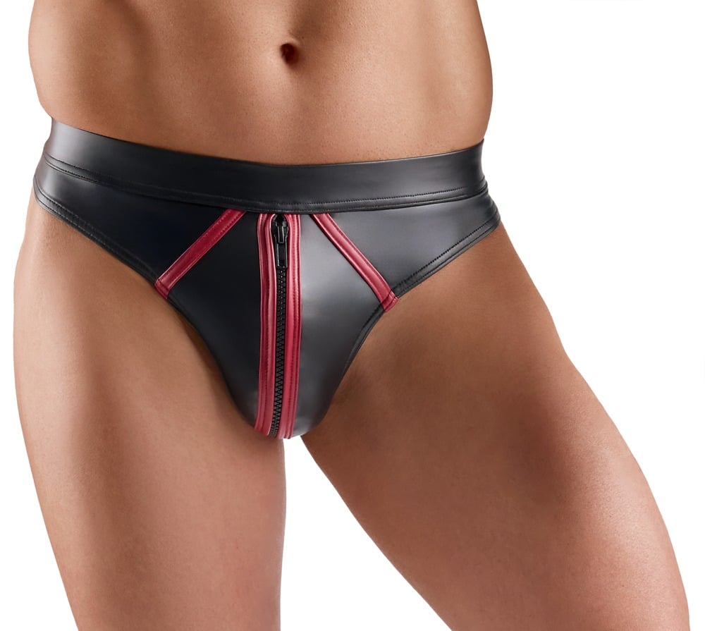 Svenjoyment String mit Front-Reißverschluss