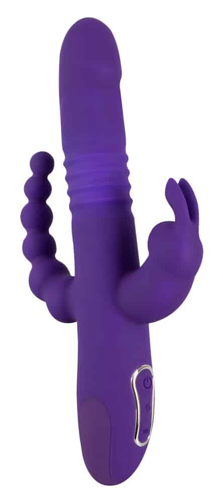 Sweet Smile Stoßvibrator „Thrusting Pearl Triple Vibrator“ mit Klitoris- und Analvibrator