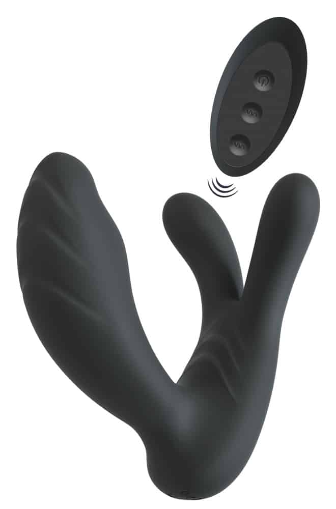 Sweet Smile Vibrator „RC G-&P-Spot“ mit Klitoris-/Hodenstimulator