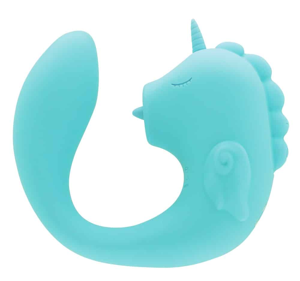 Unihorn Vibrator „C-Horse Ocean Peak“ mit Klitoris-Stimulator