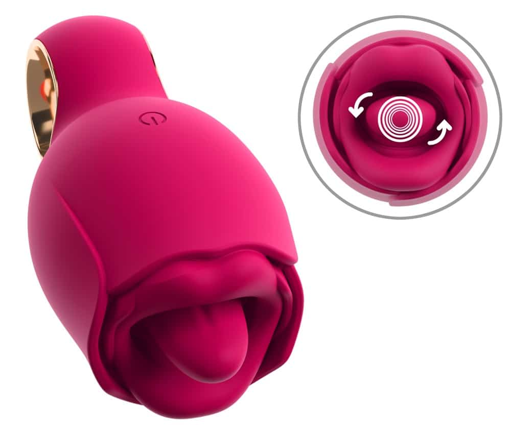 You2Toys Auflegevibrator „Oral Fun“ mit vibrierender Leck-Zunge