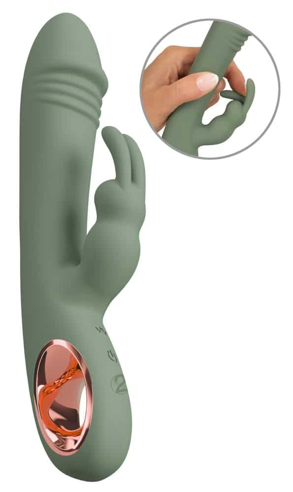 You2Toys Rabbitvibrator „Slim Rabbit Olive“ mit 2 Motoren