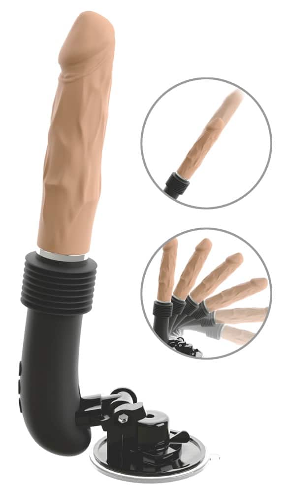 You2Toys Stoßvibrator „RC Fucking Machine Flesh“ mit abnehmbarem Saugfuß