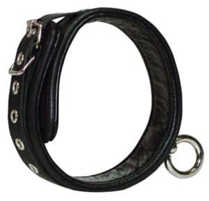 Zado Halsfessel aus Leder mit O-Ring