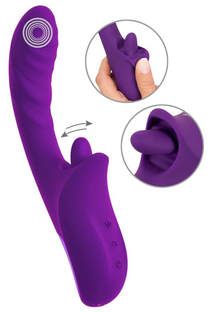 be Sassy Vibrator „be Naughty“ mit Zungen-Klitorisreizer