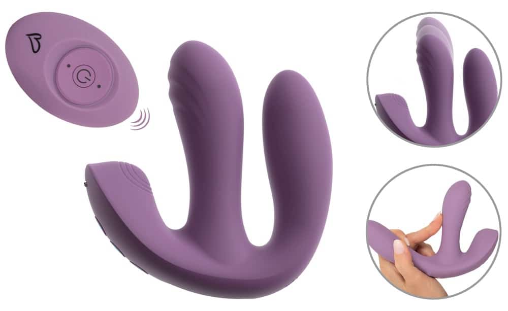 beau coeur Triple-Vibrator „MIREVA“ mit Fernbedienung