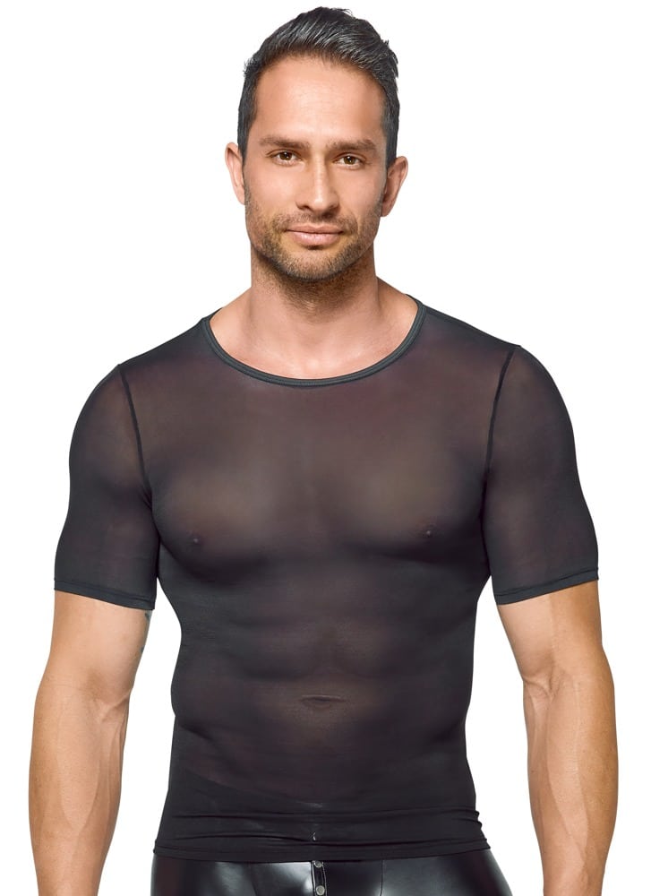 finesse HOMME Netz-Shirt mit kurzem Arm