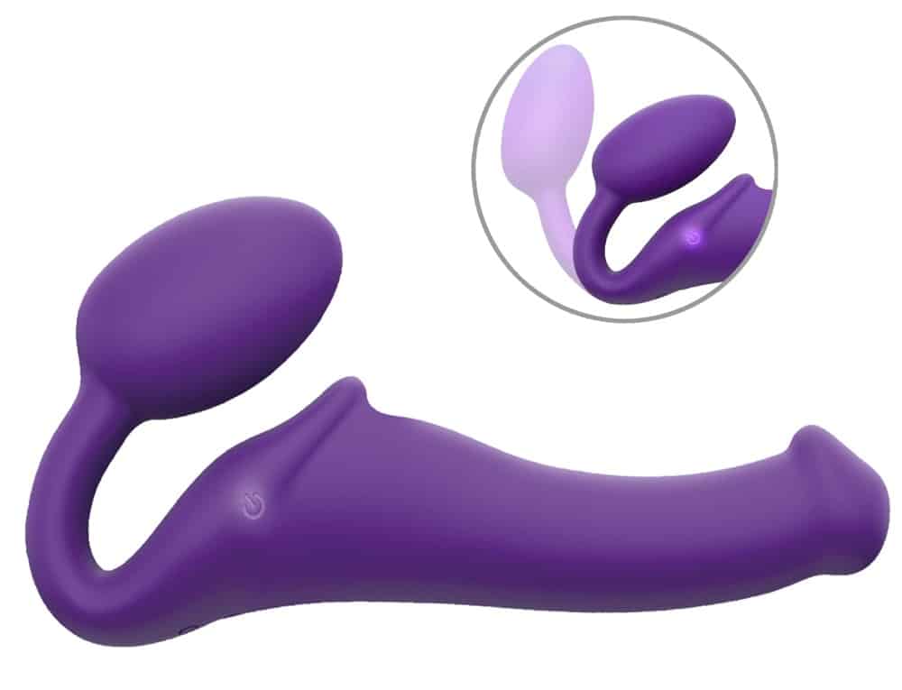 strap-on-me Strapless Strap-on „Vibrating Bendable“ mit 3 Motoren